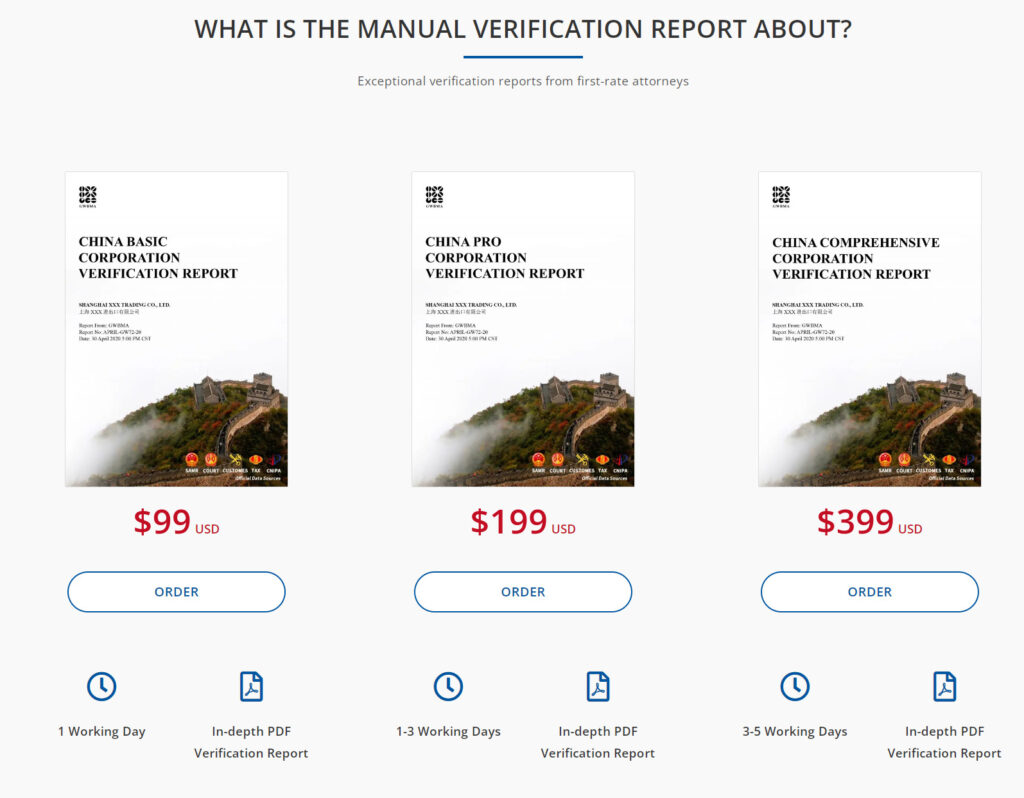 MANUAL VERIFICATION REPORT